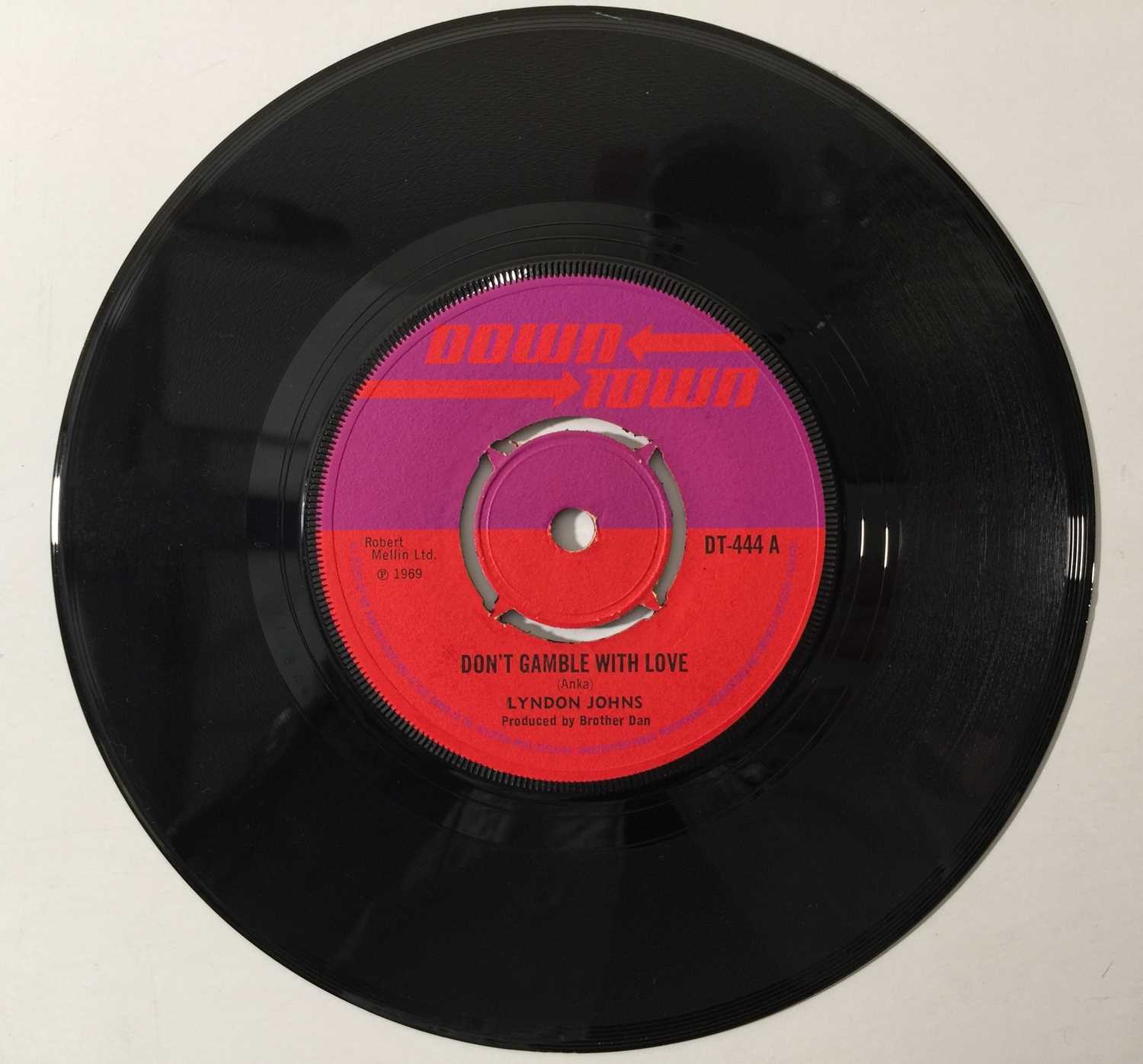 Lot 629 - LYNDON JOHNS - DON'T GAMBLE WITH LOVE 7" (ORIGINAL UK COPY - DOWNTOWN DT-444)