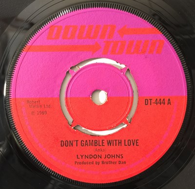 Lot 629 - LYNDON JOHNS - DON'T GAMBLE WITH LOVE 7" (ORIGINAL UK COPY - DOWNTOWN DT-444)