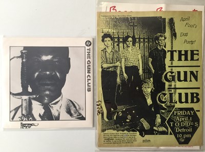 Lot 633 - THE GUN CLUB - GHOST ON THE HIGHWAY 7" (ORIGINAL UK COPY COMPLETE WITH PRESS RELEASE AND HANDBILL)