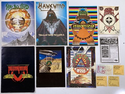 Lot 126 - HAWKWIND - ZINES / PROGRAMMES / TICKETS.