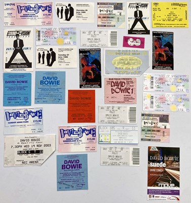 Lot 123 - DAVID BOWIE TICKET COLLECTION.