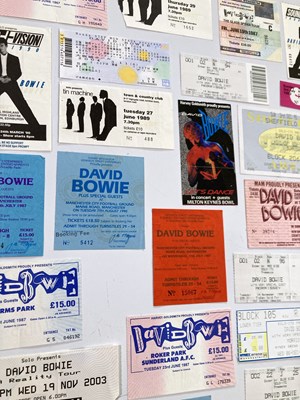 Lot 123 - DAVID BOWIE TICKET COLLECTION.