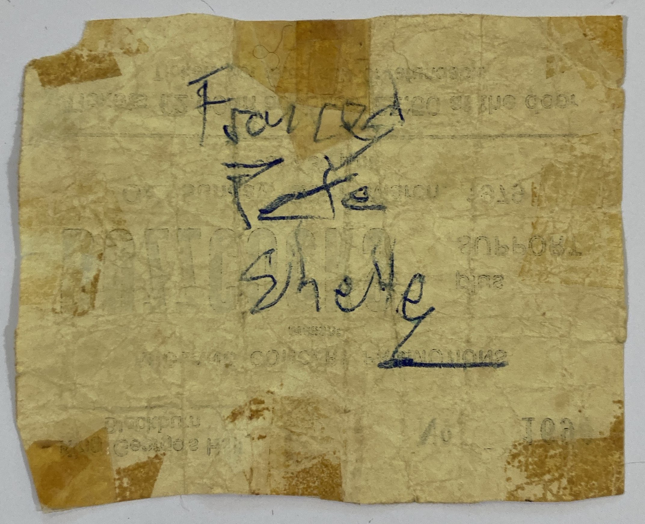 Lot 442 - BUZZCOCKS MEMORABILIA INC PETE SHELLEY