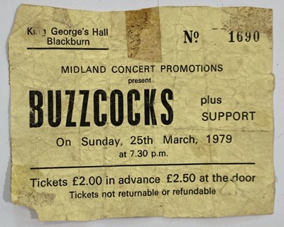 Lot 442 - BUZZCOCKS MEMORABILIA INC PETE SHELLEY AUTOGRAPH.