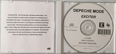 Lot 615 - DEPECHE MODE - EXCITER CD (US PROMO - MUTE - 2-47960)