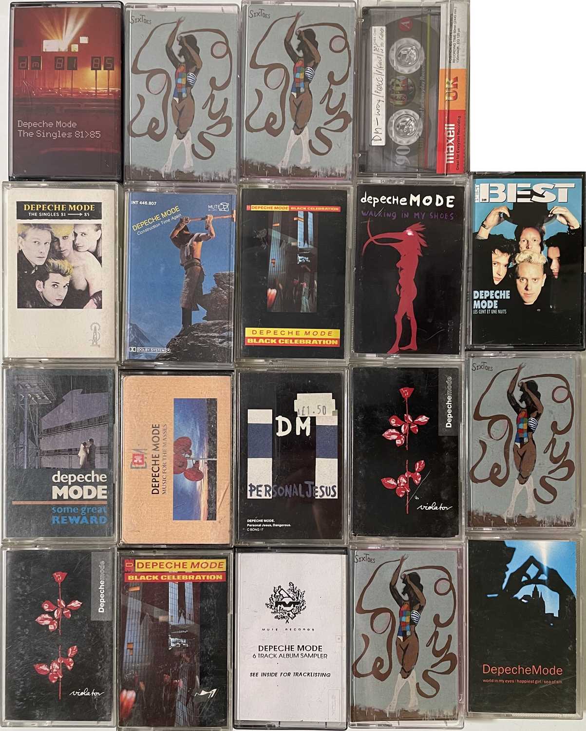 Lot 617 - DEPECHE MODE - CASSETTE COLLECTION INC DEMOS