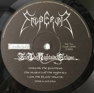 Lot 624 - EMPEROR - IN THE NIGHTSIDE ECLIPSE LP (BLACK METAL - Candle 008LP)