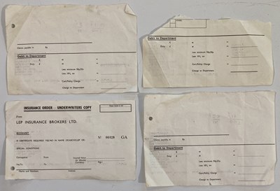 Lot 374 - THE FALL / MARK E. SMITH - MES TYPED 1970S SET LISTS.