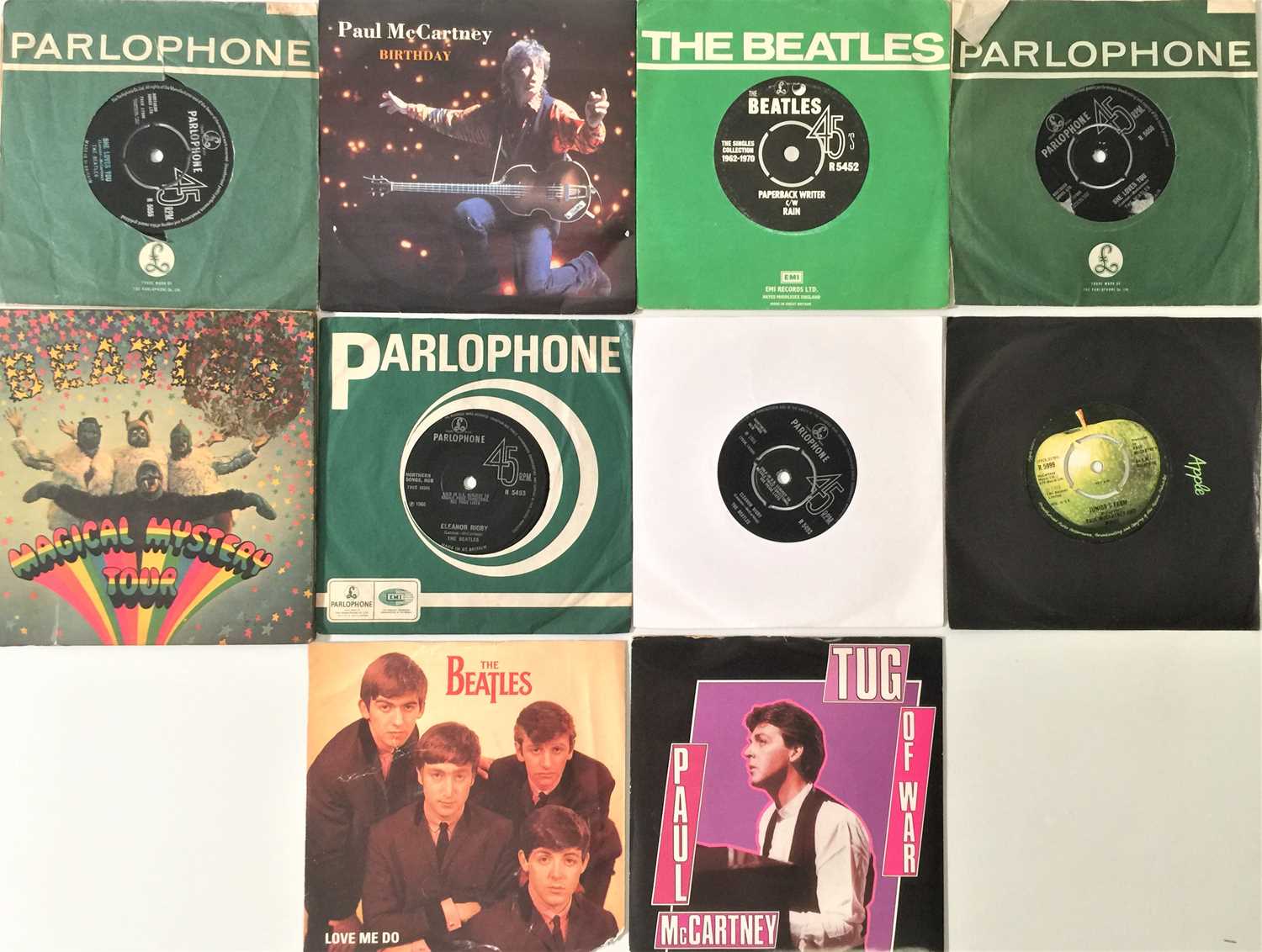 Lot 1166 THE BEATLES LPs / 7" / MEMORABILIA