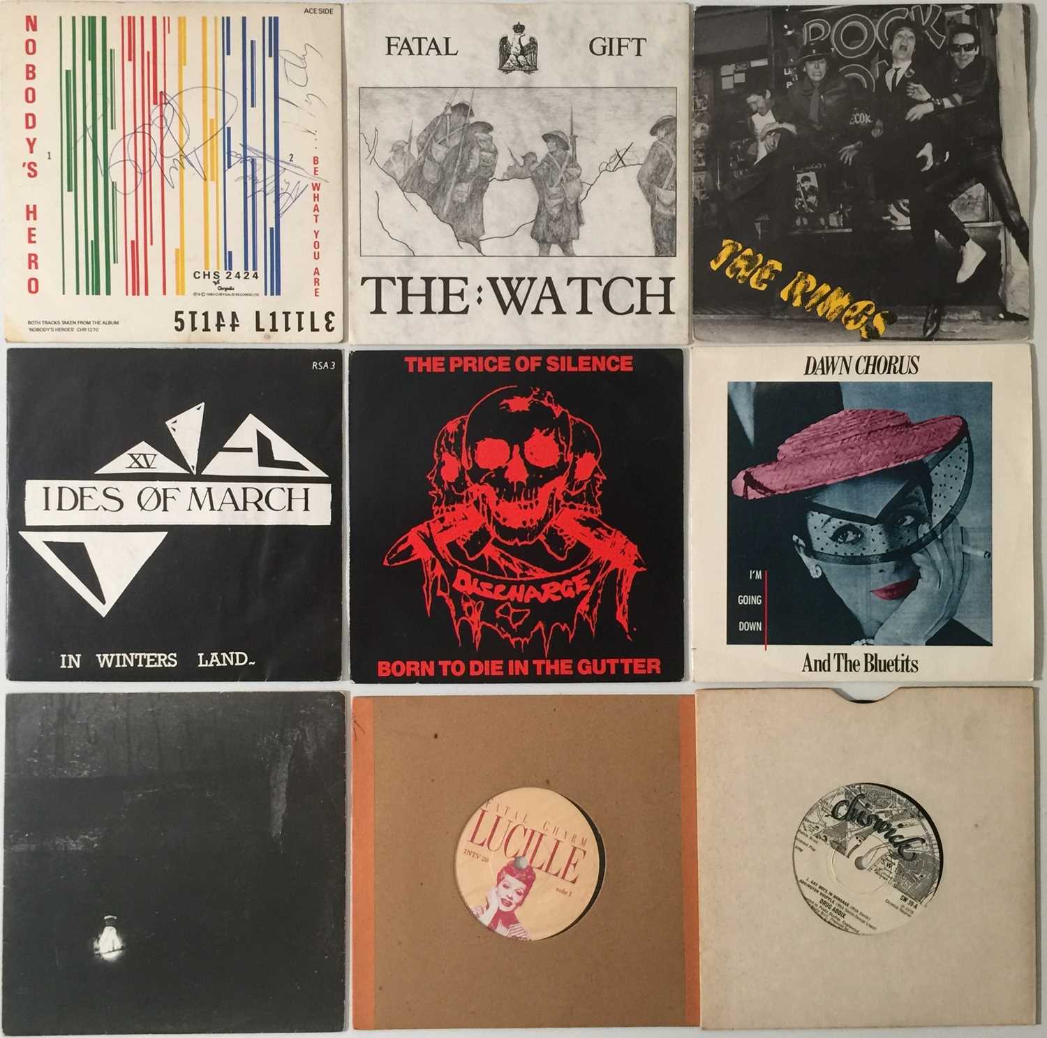 Lot 1180 - PUNK/NEW WAVE - 7" RARITIES (WITH STIFF LITTLE FINGERS SIGNED)