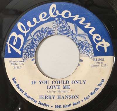 Lot 8 - JERRY HANSON - WHEN I WAS A LITTLE BOY 7" (BLUEBONNET - BL 502)