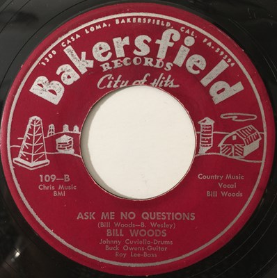 Lot 9 - BILL WOODS - THERE GOES MY LOVE 7" (BAKERSFIELD RECORDS - 109)