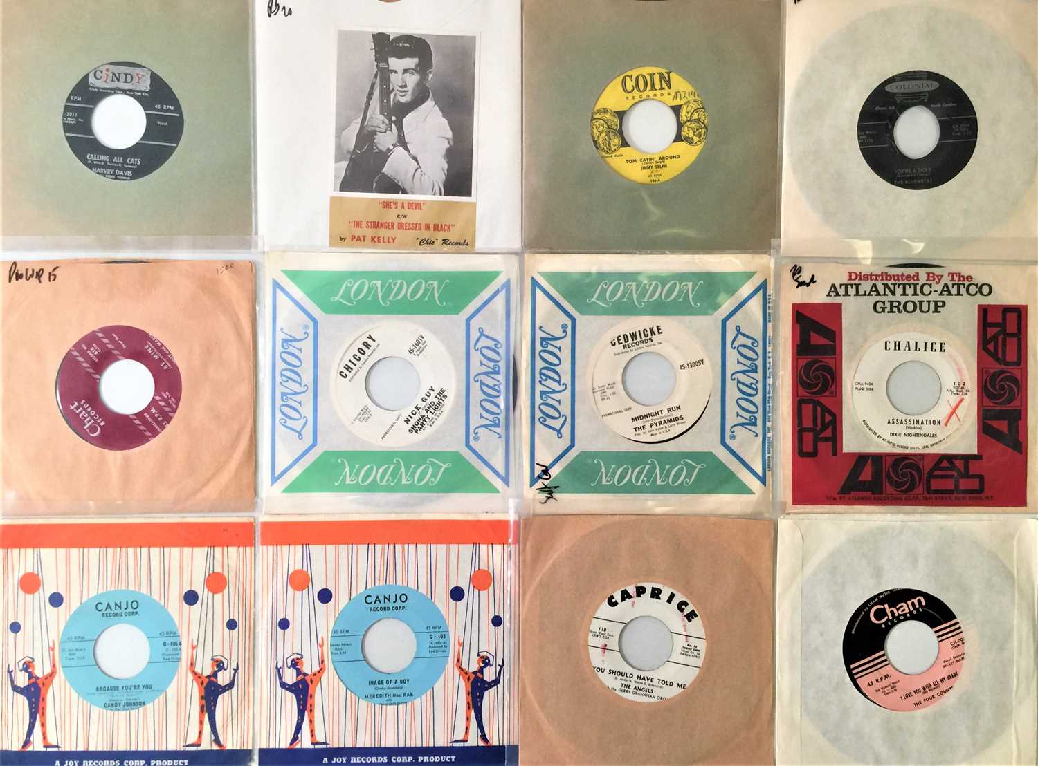 Lot 12 - ORIGINAL US 7" - 'C' LABELS