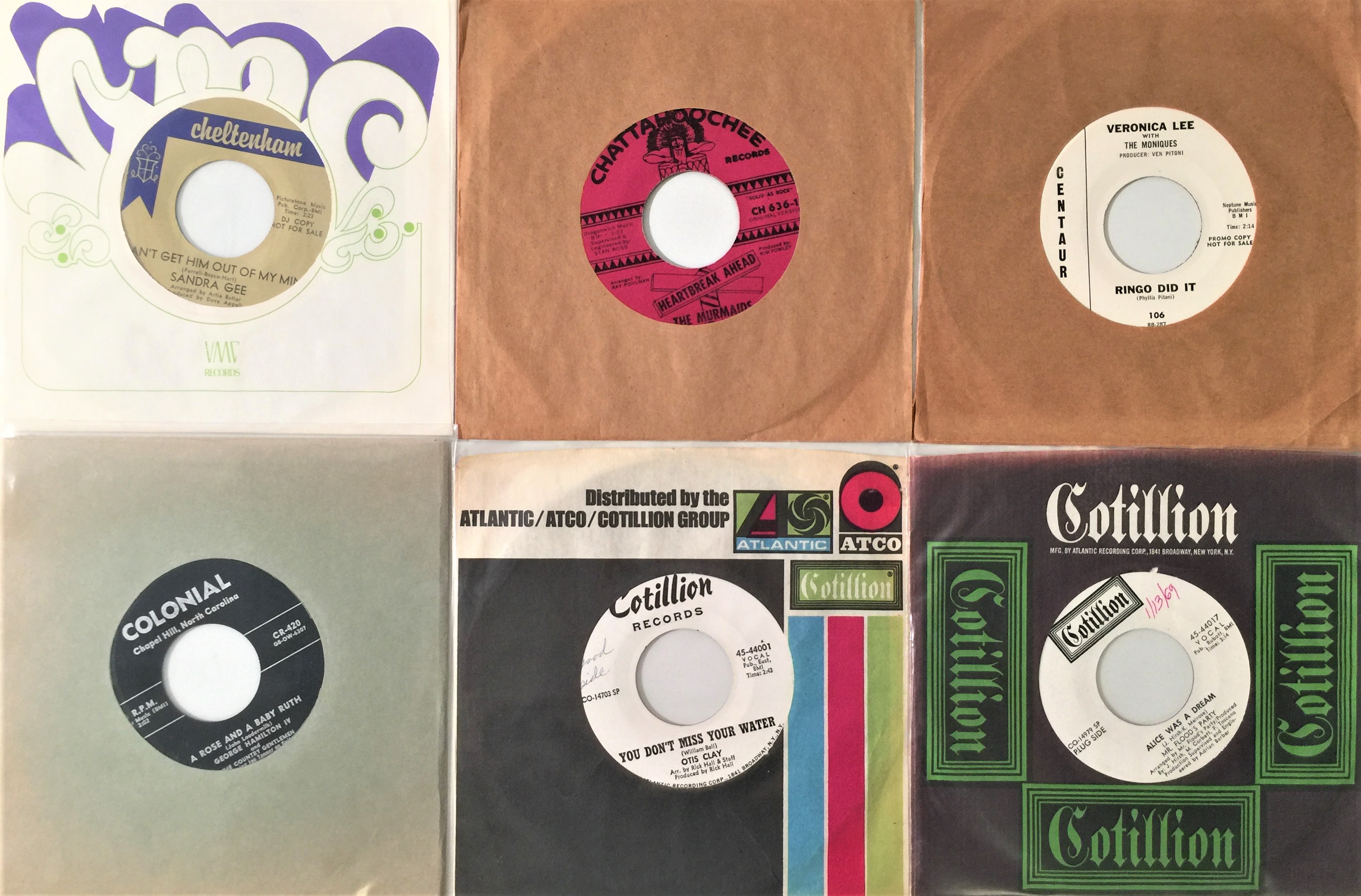 Lot 12 - ORIGINAL US 7" - 'C' LABELS