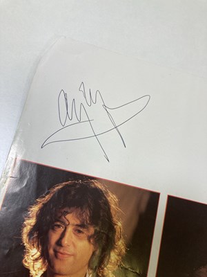 Lot 296 - THE FIRM - PROGRAMME SIGNED BY JIMMY PAGE.