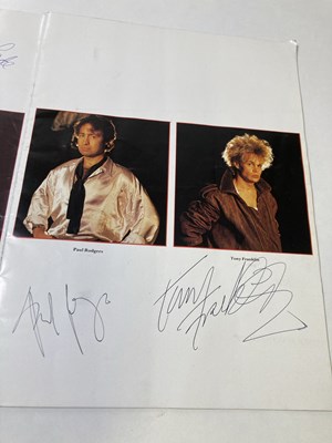 Lot 296 - THE FIRM - PROGRAMME SIGNED BY JIMMY PAGE.