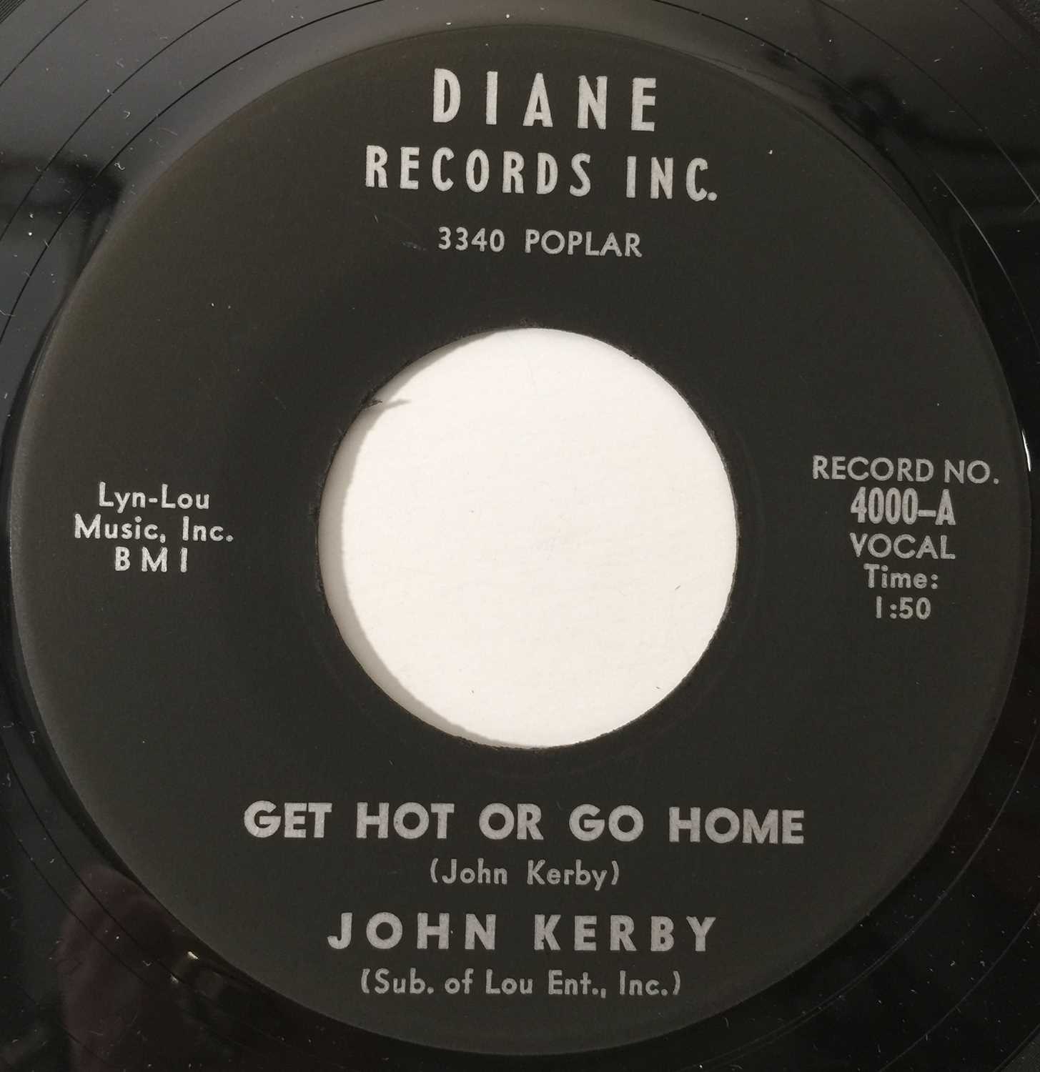 Lot 28 - JOHN KERBY - GET HOT OR GO HOME 7" (US ROCKABILLY - DIANE 4000)