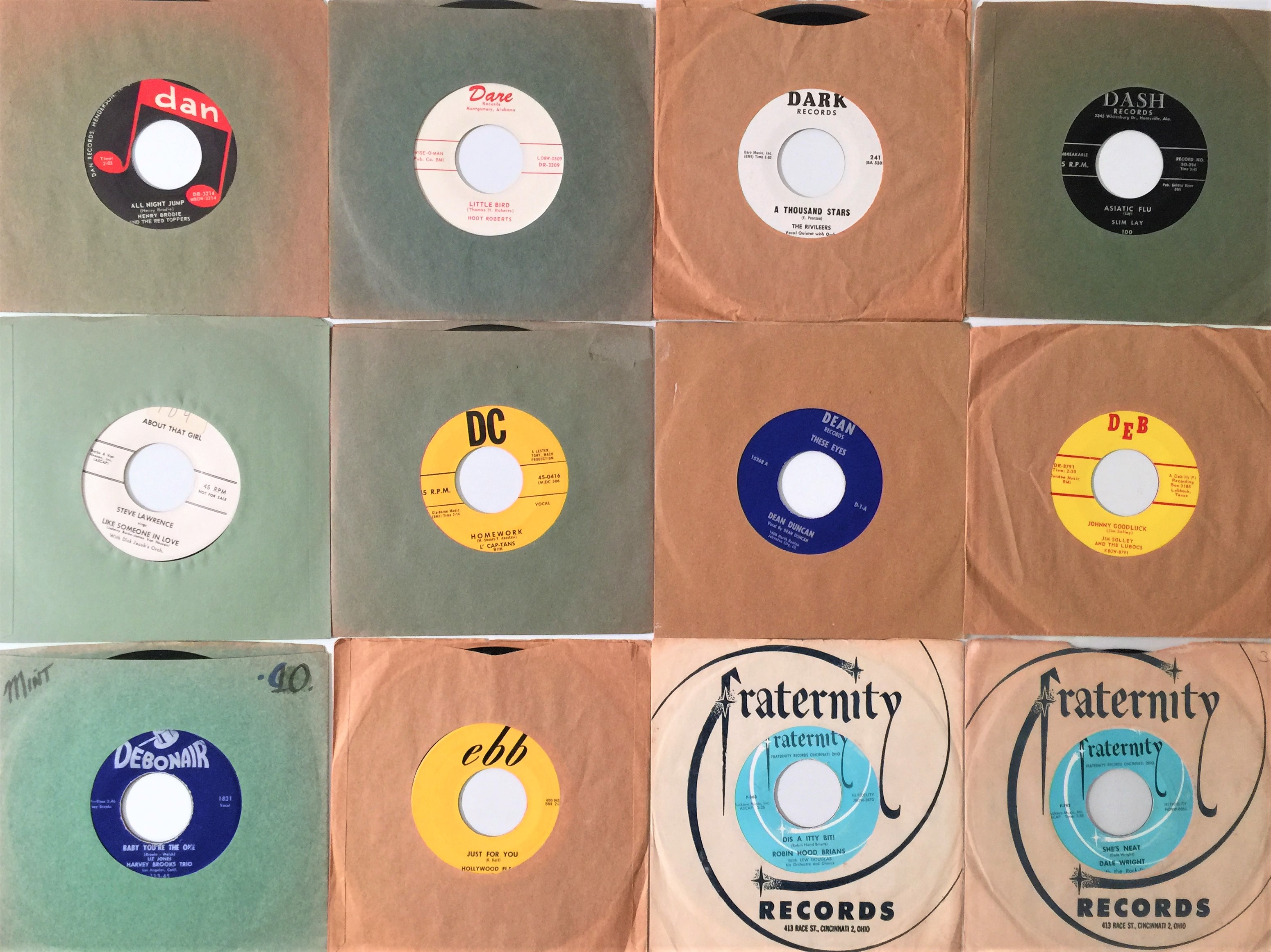 Lot 31 - LABELS LETTERED D & E - US 7