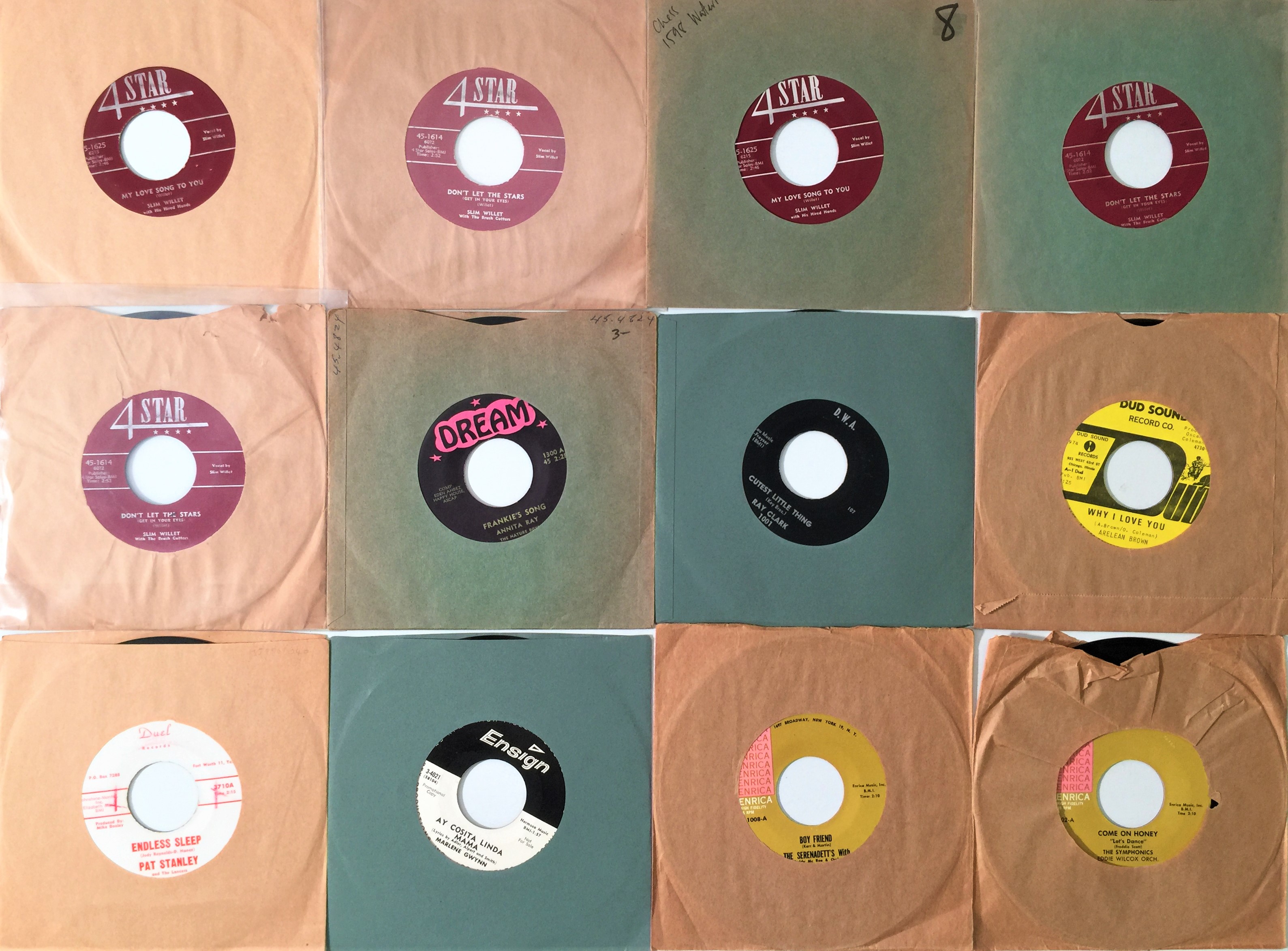 Lot 31 - LABELS LETTERED D & E - US 7