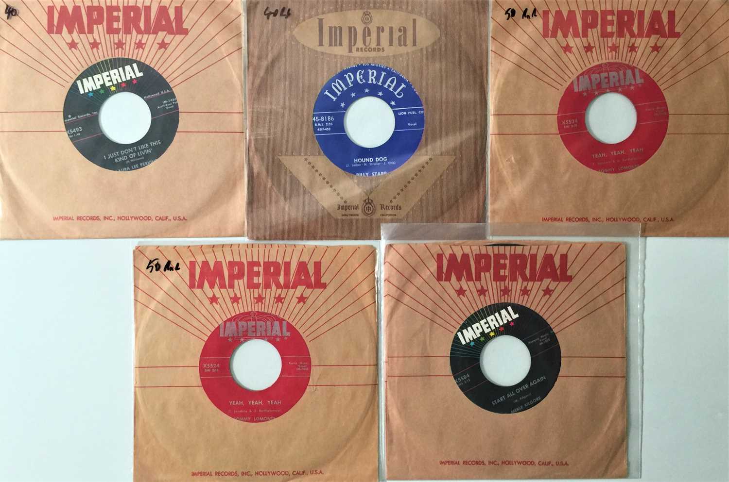 Lot 111 - IMPERIAL - ROCKABILLY/ R&R 7" RARITIES
