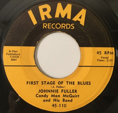 Lot 88 - JOHNNIE FULLER - NO MORE-NO MORE 7" (IRMA RECORDS - 45-110)