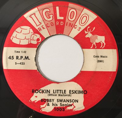 Lot 90 - BOBBY SWANSON & HIS SONICS - ROCKIN LITTLE ESKIMO (IGLOO RECORDINGS - 1003)