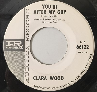 Lot 92 - CLARA WOOD - YOU'RE AFTER MY GUY 7" PROMO (IMPERIAL - 66122)