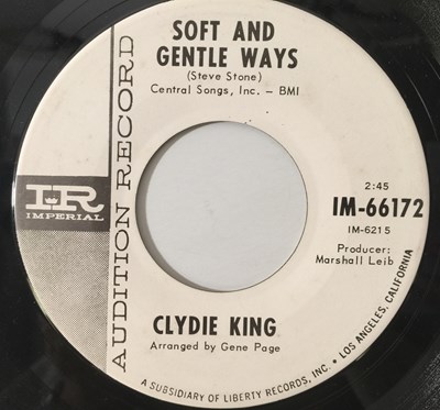 Lot 93 - CLYDIE KING - HE ALWAYS COME BACK TO ME / SOFT & GENTLE WAYS (IMPERIAL - 66172)