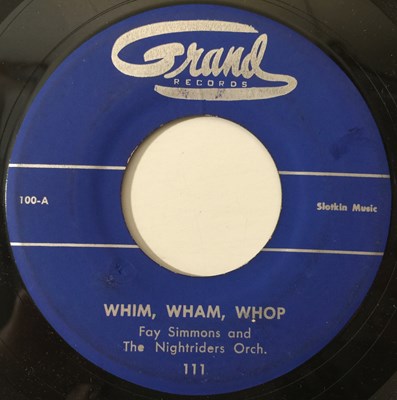 Lot 119 - FAY SIMMONS - WHIM, WHAM, WHOP 7" (US R&B - GRAND 100)