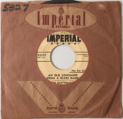 Lot 99 - DAVE BARTHOLOMEW - AN OLD COWHAND FROM A BLUES BAND / SHRIMP & GUMBO 7" (IMPERIAL - X5373)