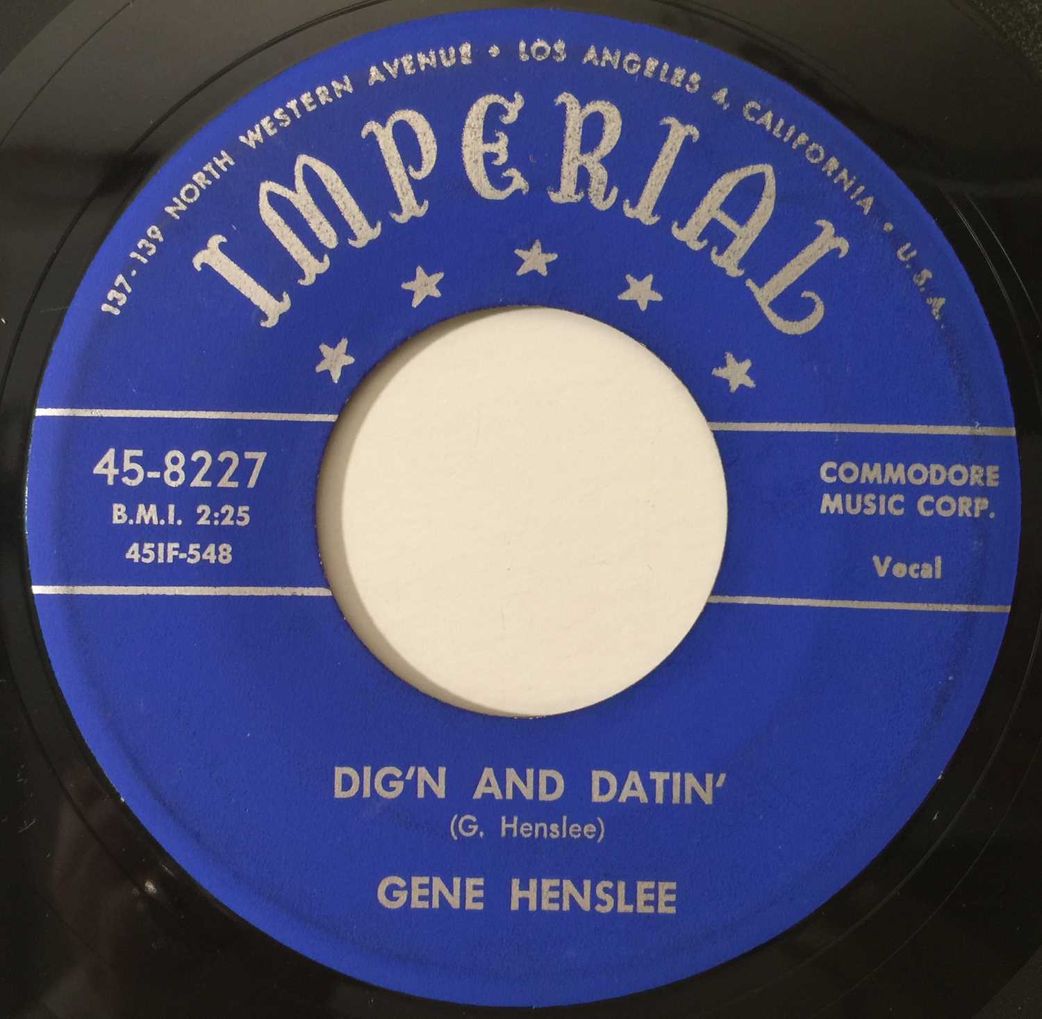 Lot 100 GENE HENSLEE THE GIRL NAMED HEART BRAKE 7"