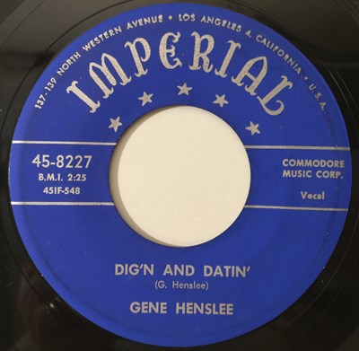 Lot 100 - GENE HENSLEE - THE GIRL NAMED HEART BRAKE 7" (IMPERIAL - 45-8227)