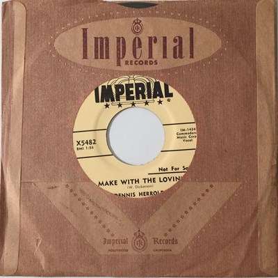 Lot 103 - DENNIS HERROLD - HIP HIP BABY / MAKE WITH THE LOVIN' 7" (IMPERIAL - X5482)