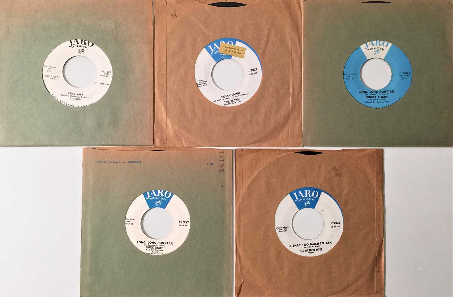 Lot 138 - JARO INTERNATIONAL - 7" RARITIES (INC PROMOS)