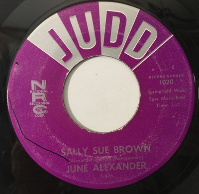 Lot 141 - JUNE ALEXANDER - SALLY SUE BROWN/ THE GIRL THAT RADIATES THAT CHARM 7" (US SOUL - JUDD 1020)