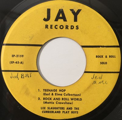 Lot 147 - LEE SLAUGHTERS - TEENAGE HOP 7" EP (US ROCKABILLY - JAY RECORDS - EP-2159)