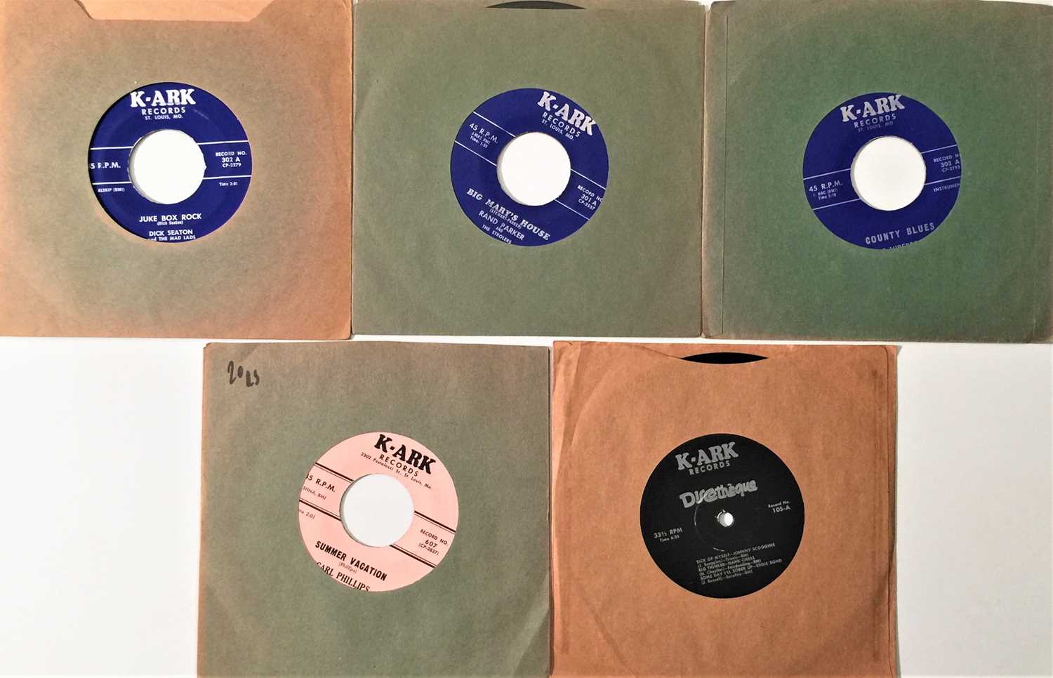 Lot 155 - K-ARK RECORDS - 7" PACK