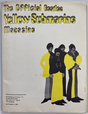 Lot 155 - THE BEATLES - AN ORIGINAL 1968 YELLOW SUBMARINE ADVERTISING PACK.