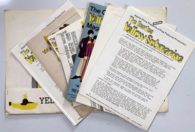 Lot 155 - THE BEATLES - AN ORIGINAL 1968 YELLOW SUBMARINE ADVERTISING PACK.