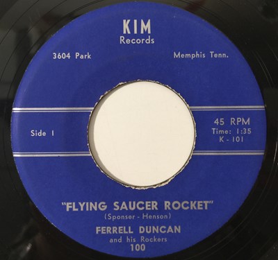 Lot 159 - FERRELL DUNCAN - FLYING SAUCER ROCKET/ LITTLE SUSIE 7" (US ROCKABILLY - KIM 100)