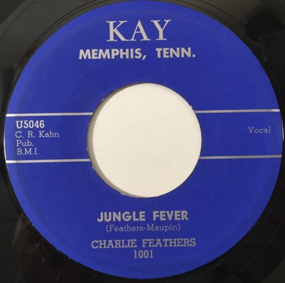 Lot 162 - CHARLIE FEATHERS - WHY DON'T YOU/ JUNGLE FEVER 7" (ROCKABILLY - KAY 1001)