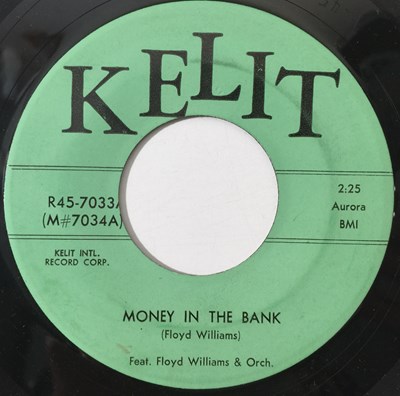 Lot 164 - FLOYD WILLIAMS/ PHIL JOHNSON - MONEY IN THE BANK/ I LIE TO MY HEART 7" (KELIT - R45-7033)