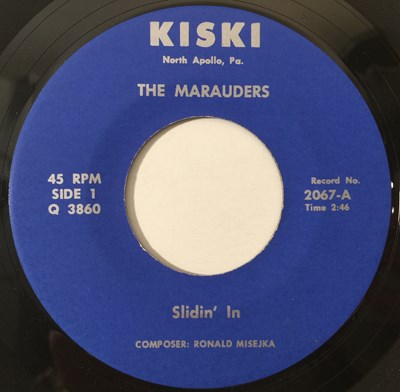 Lot 165 - THE MARAUDERS - SLINDIN' IN/ KOSTA RICA 7" (US GARAGE/ SURF - KISKI 2067)