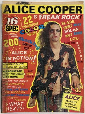 Lot 75 - QUEEN / ALICE COOPER - ORIGINAL POSTERS AND MAGAZINE.