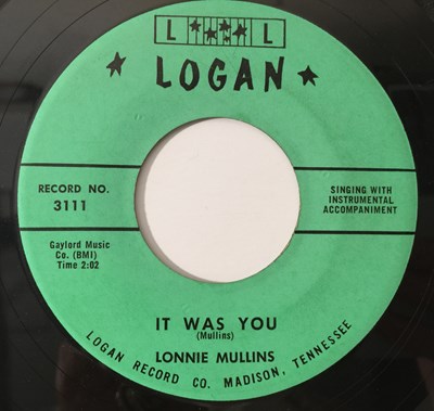 Lot 216 - LONNIE MULLINS - SINCE YOU'VE GONE / IT WAS YOU 7" (LOGAN 3111)