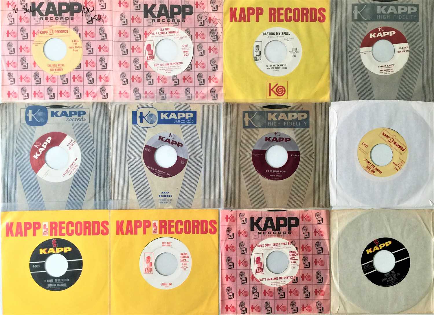 Lot 178 - KAPP RECORDS - 7" PACK (ROCKABILLY/ SOUL ETC)