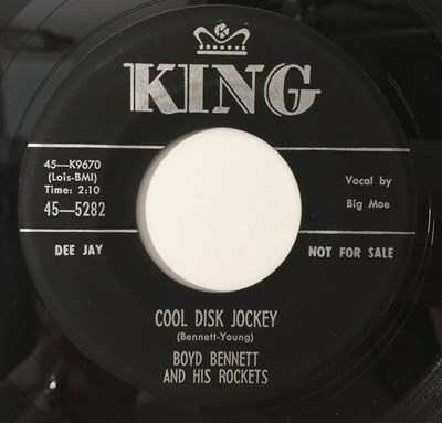 Lot 182 - BOYD BENNETT - COOL DISC JOCKEY/ HIGH SCHOOL HOP 7" (US PROMO - ROCKABILLY - KING 45-5282)