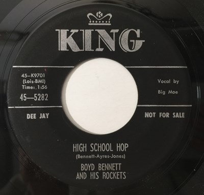 Lot 182 - BOYD BENNETT - COOL DISC JOCKEY/ HIGH SCHOOL HOP 7" (US PROMO - ROCKABILLY - KING 45-5282)