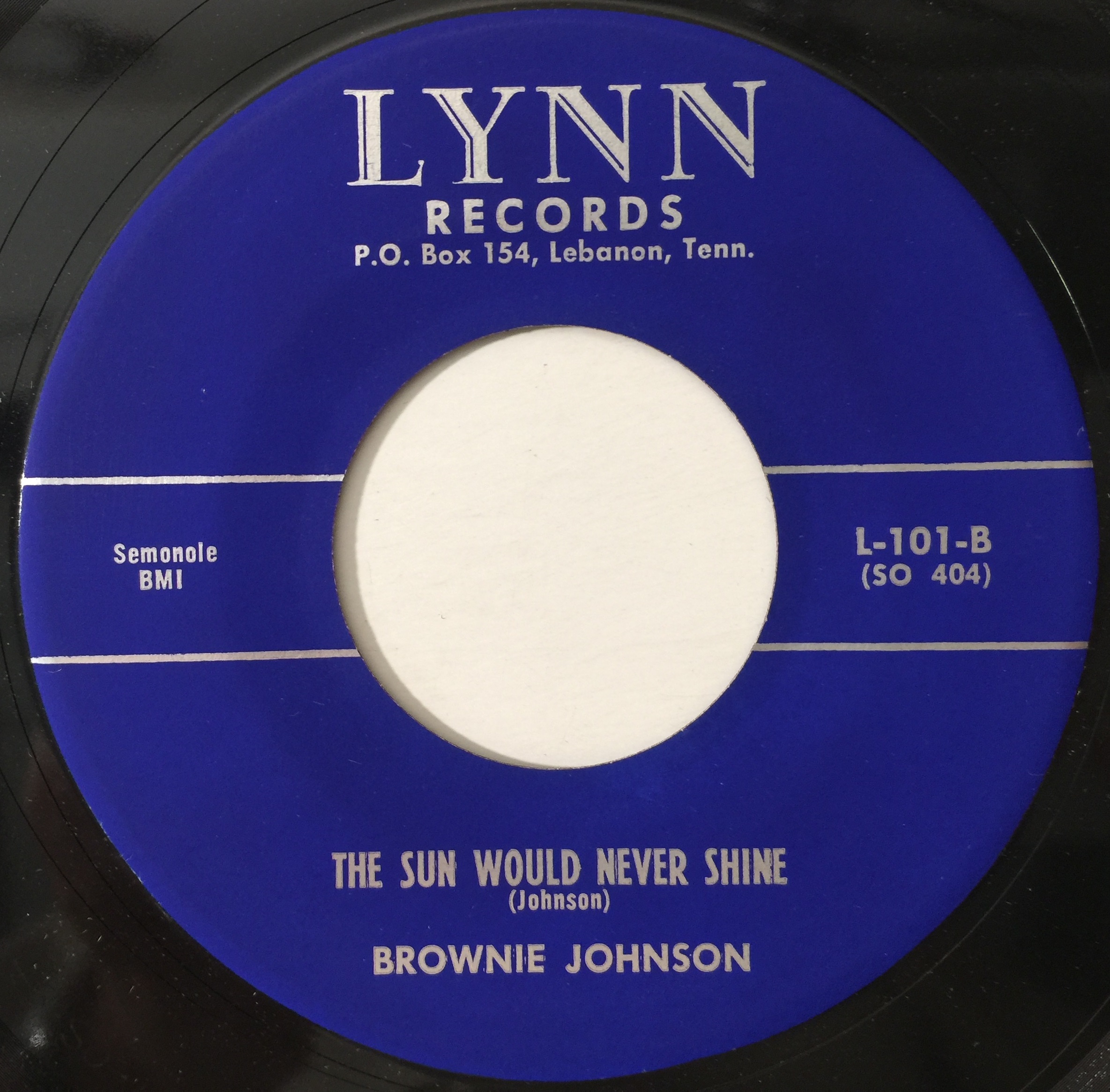 Lot 228 BROWNIE JOHNSON ONE MORE KISS / THE SUN