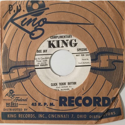 Lot 186 - CECIL MCNABB JR - CLOCK TICKIN' RHYTHM/ NOTHING LIKE THIS 7" (US PROMO - ROCK N ROLL - KING 5116)